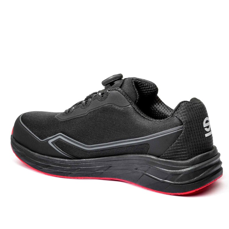 chaussures de securite basses sans metal avec fermeture boa sparco impulse rotor s1ps sr fo hro esd btb0019b0k12 1